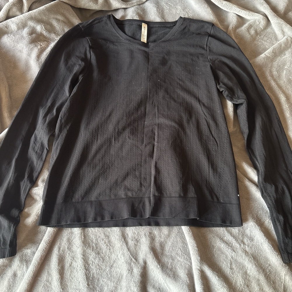 Athleta Black Fitted Long Sleeve Hoodie